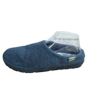 LL Bean Knit Polyester Slip On Sweater Fleece Lined Slipper Scuffs Size 10 M
